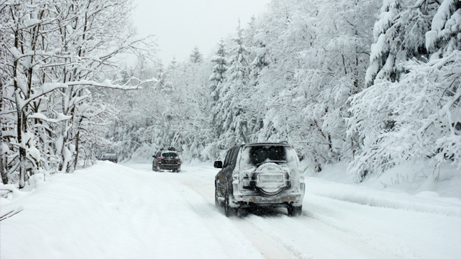 Carreteras con nieve