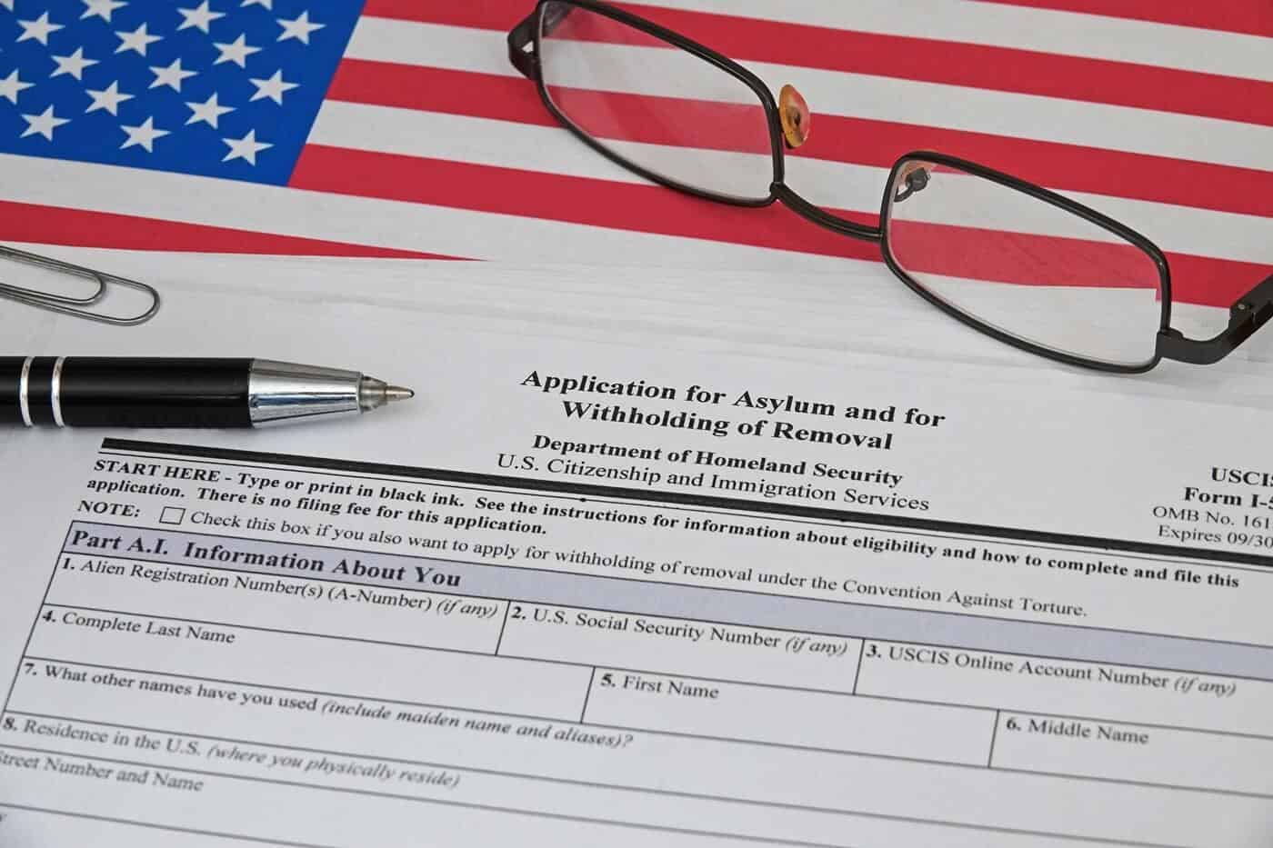 formulario I‑589 asilo politico en usa