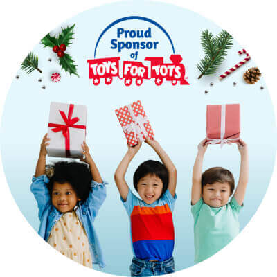 Toys for Tots Banner Freeway Seguros