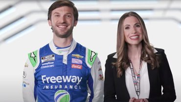 Daniel Suarez en un comercial de Freeway Seguros