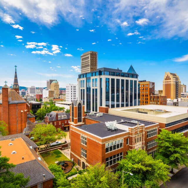 Paisaje del centro de Birmingham, Alabama