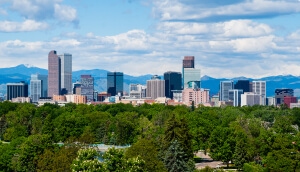 Edificios en el centro de Denver, Colorado