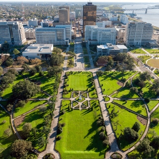 Vista aérea de Baton Rouge, Luisiana