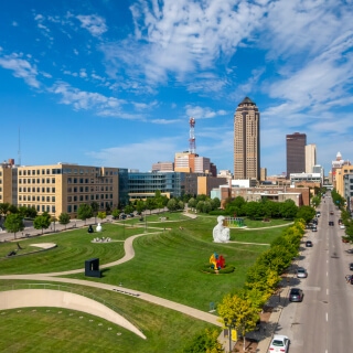 Parque en Des Moines, Iowa