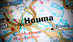 Mapa de Houma, Luisiana