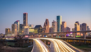 Paisaje del centro de Houston, Texas