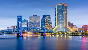 Panorámica del centro de Jacksonville, Florida