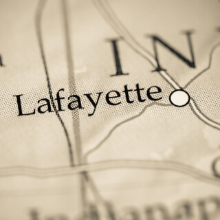 Mapa de Lafayette, Indiana