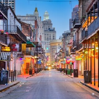 Bourbon Street en New Orleans, Luisiana