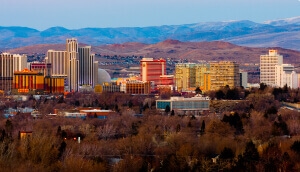 Paisaje de la ciudad de Reno, Nevada