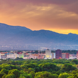 Paisaje de Albuquerque, New Mexico