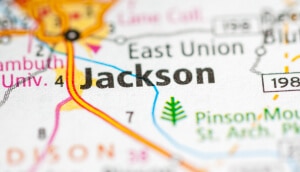 Mapa de Jackson, Tennessee