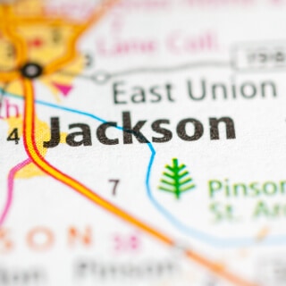 Mapa de Jackson, Tennessee