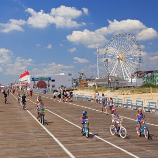 Paseo marítimo en Ocean City, New Jersey