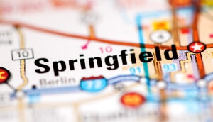 Mapa de Springfield, Illinois