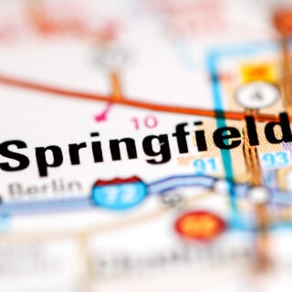 Mapa de Springfield, Illinois