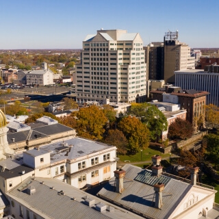 Domo del capitolio en Trenton, New Jersey