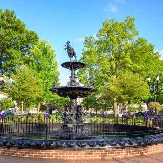 Parque central en Bowling Green, Kentucky