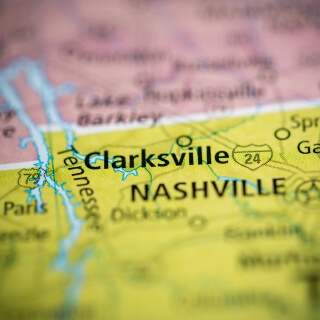 Mapa de Clarksville, Tennessee