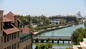 Vista del centro de Stockton, California