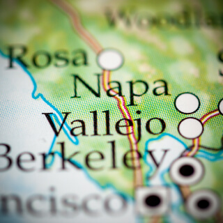 Vallejo, California en el mapa.