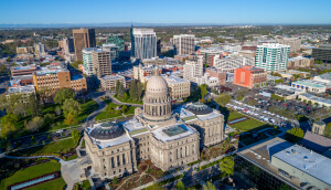 Vista aérea de la ciudad de Boise, Idaho