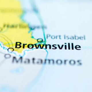Mapa de las ciudades de Brownsville-Harlingen, Texas