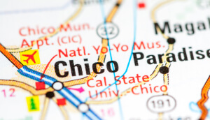 Mapa de la ciudad de Chico, California