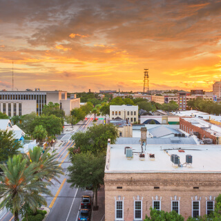 Centro de Gainesville, Florida.