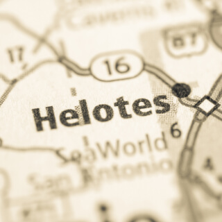 Ubicación de Helotes, Texas, en el mapa.