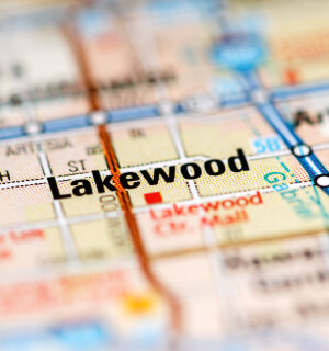 Mapa de Lakewood, California