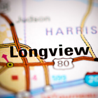 Mapa de la ciudad de Longview, Texas