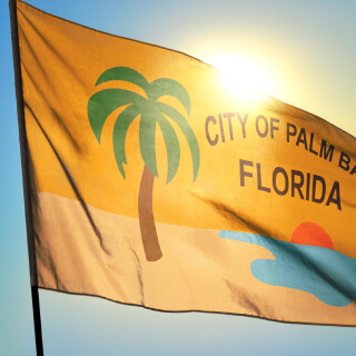 Bandera de Palm Bay, Florida.