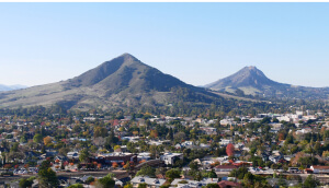 Vista aérea de la ciudad de San Luis Obispo, California