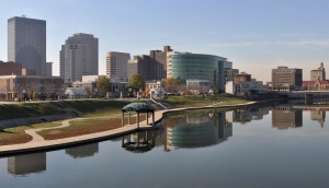 Vista del horizonte de Dayton, Ohio.