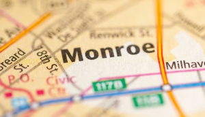 Monroe, Luisiana en el mapa