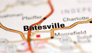 Ciudad de Batesville en Arkansas en el mapa.