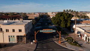 Vista aérea de la ciudad de Yuma, Arizona