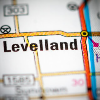 La ciudad de Levelland en el Mapa de Texas – Levelland, seguro de auto barato en Texas