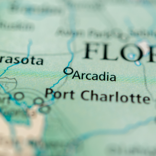 Mapa de Arcadia, Florida - Seguro de auto barato en Arcadia, Florida