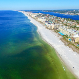 Mapa de Fort Walton Beach, Florida - Seguro de auto barato en Florida, Fort Walton Beach.