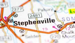 Mapa de Stephenville, Texas – Seguro de auto barato en Stephenville, Texas.