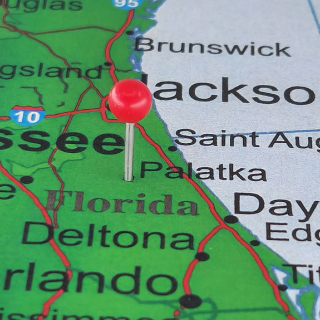 Palatka, Florida en un mapa – Palatka, seguro de auto barato en Florida.