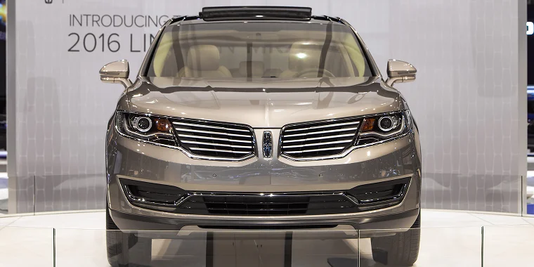 Lincoln MKX café en una exposición en Chicago.