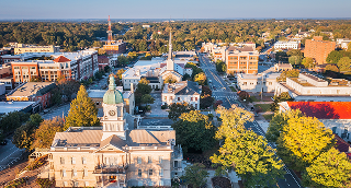 Panorama del centro de Athens, Georgia